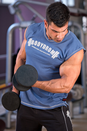 Bodydrom Fitness & Bodybuilding Sporcu T-Shirt Indigo Kolsuz 001-04-BDT